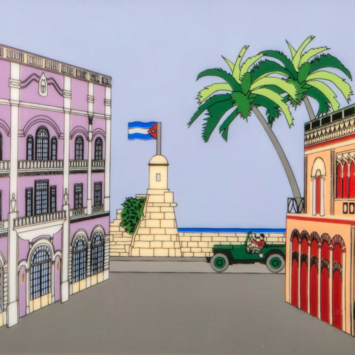 "Revolucion y Cienfuegos" - Limoges Porcelain Ashtray