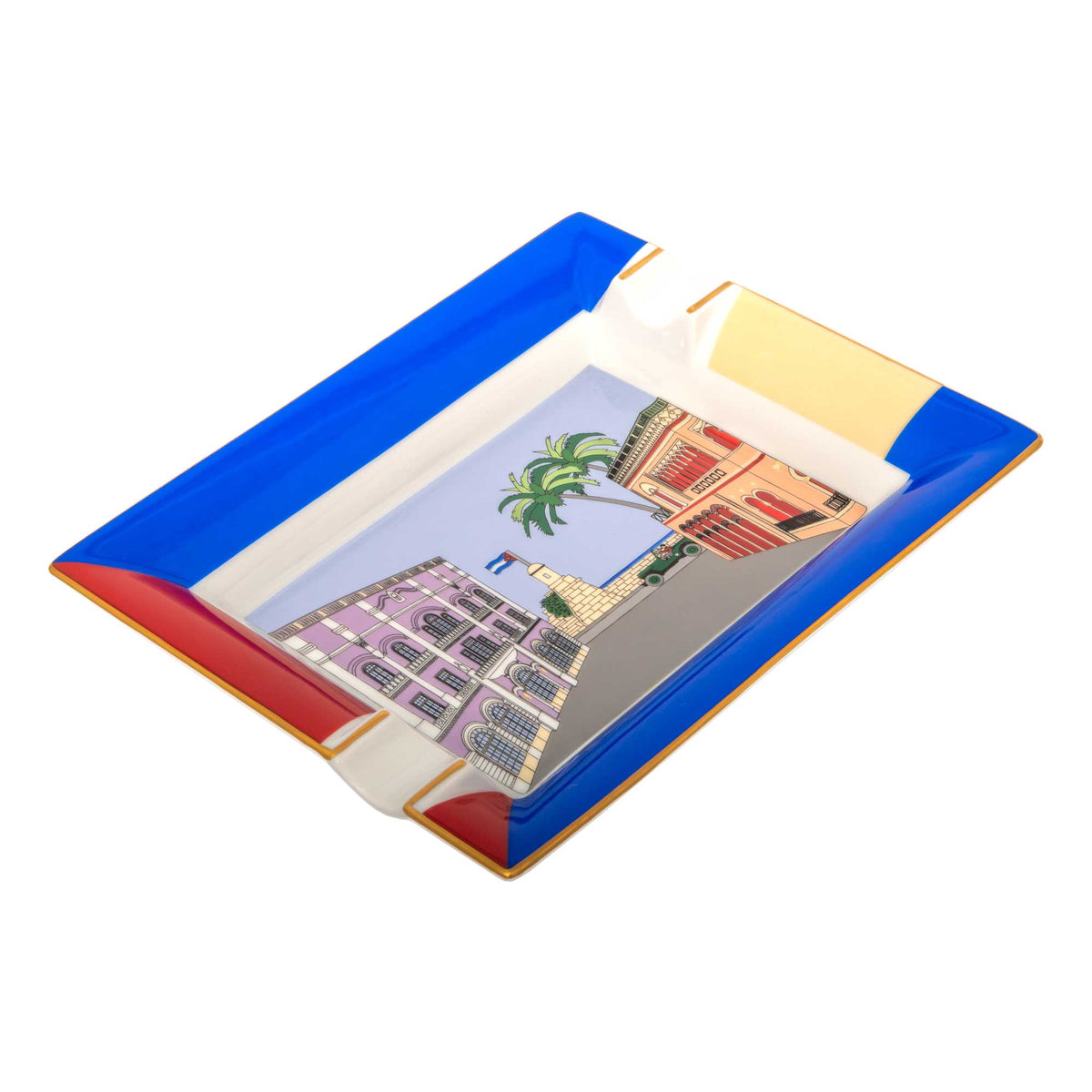 "Revolucion y Cienfuegos" - Limoges Porcelain Ashtray
