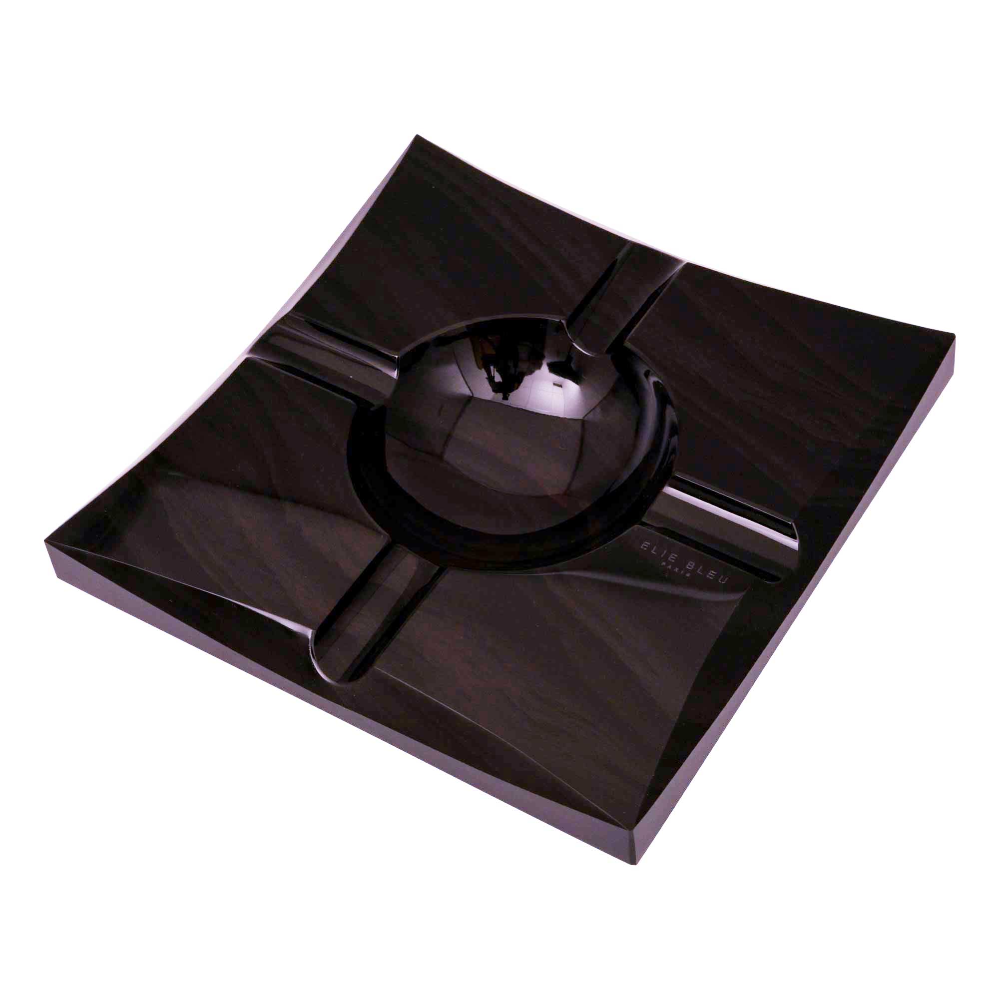 “4 Cigars” Obsidian Ashtray - Vakar Collection