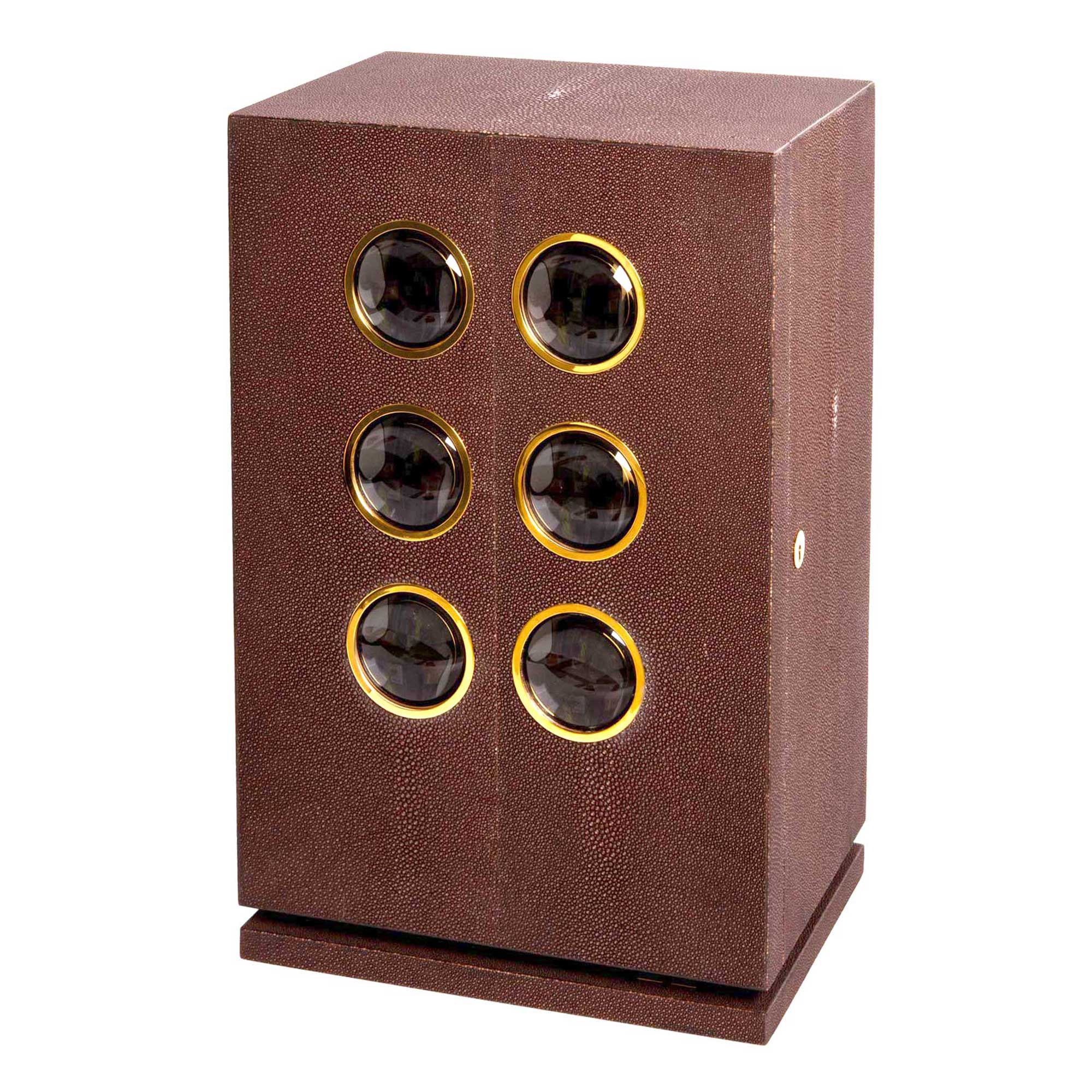 "Shagreen" - Watchwinder for 6 watches