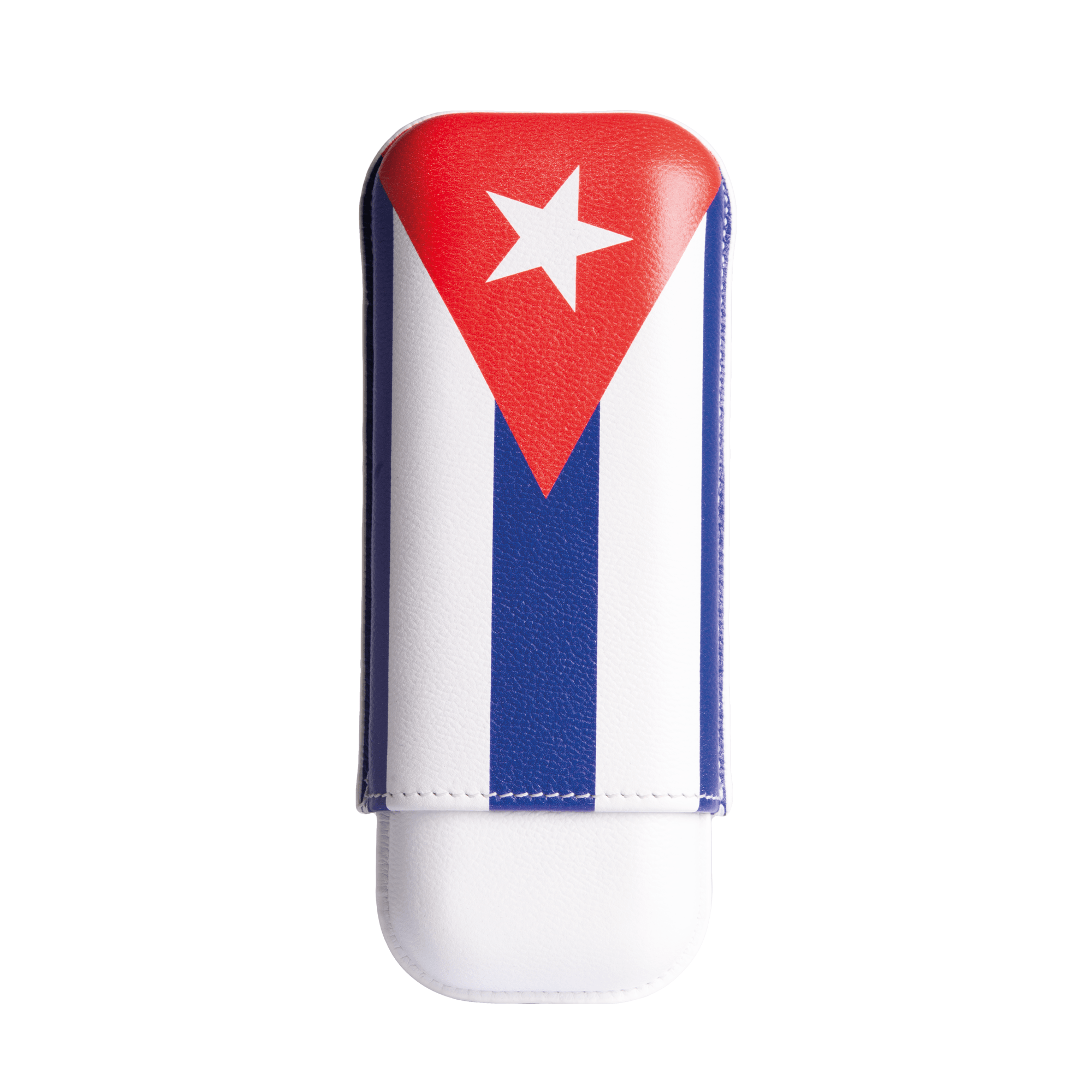 Cuban Flag Cigar Case - 2 Cigars caliber 27