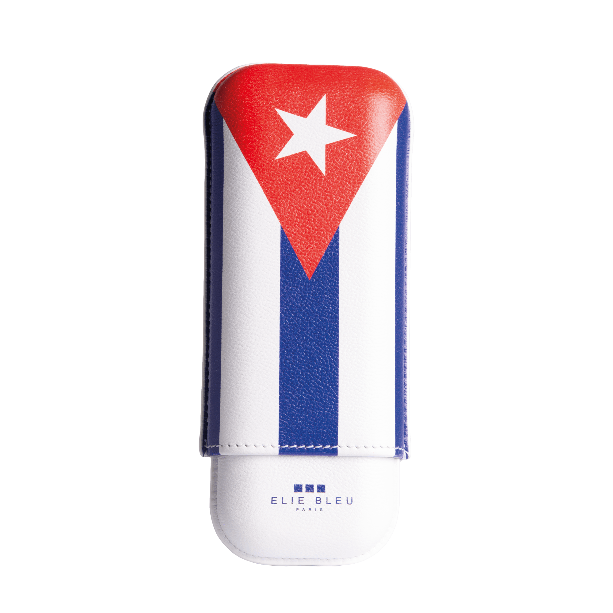 Cuban Flag Cigar Case - 2 Cigars caliber 27