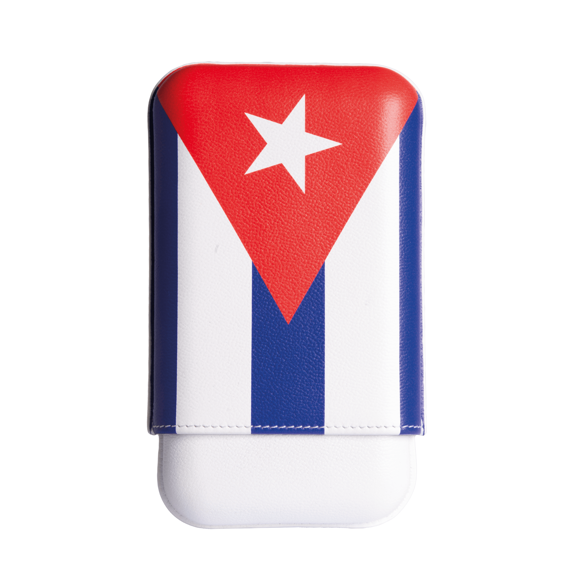 Cuban Flag Cigar Case - 3 Cigars caliber 27