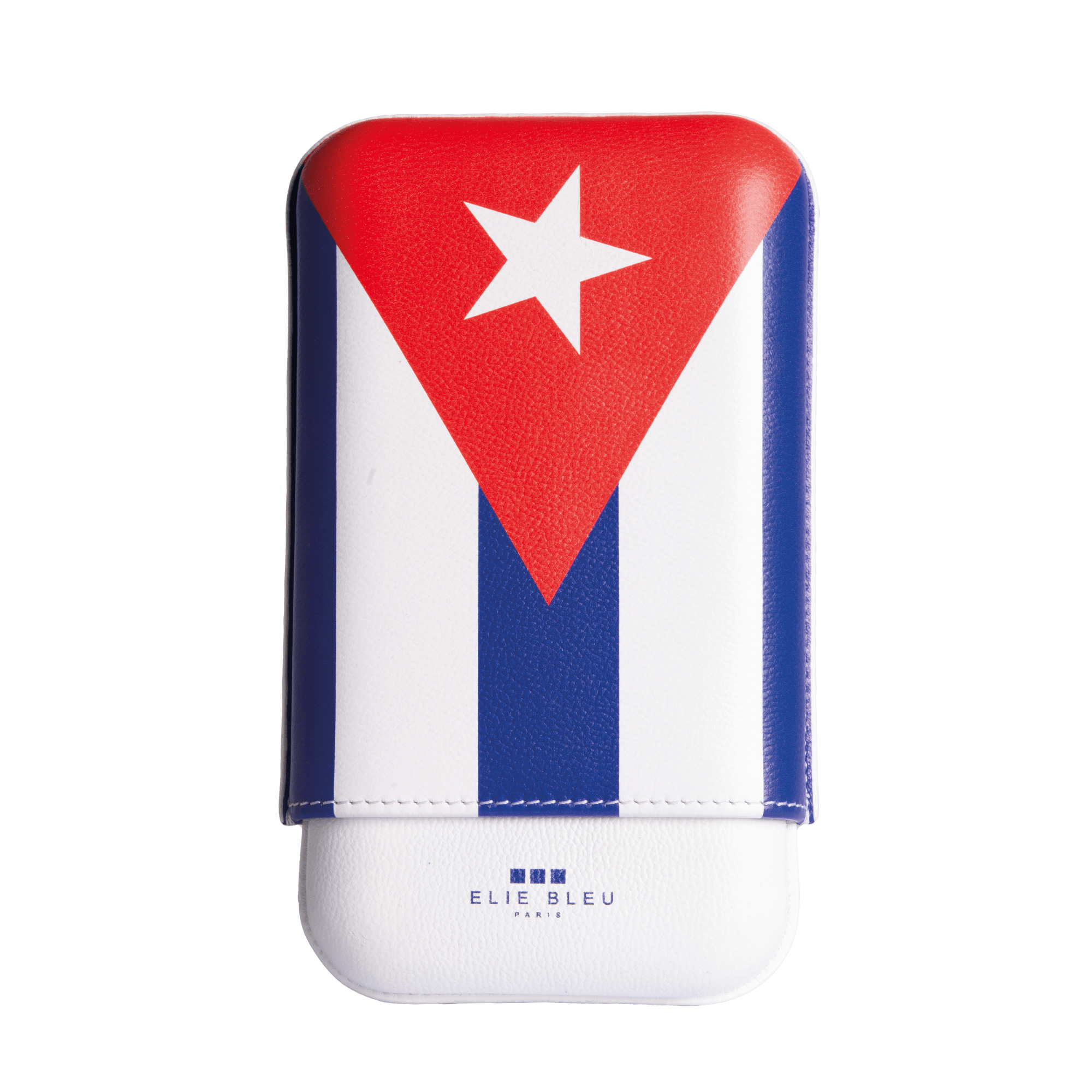 Cuban Flag Cigar Case - 3 Cigars caliber 27