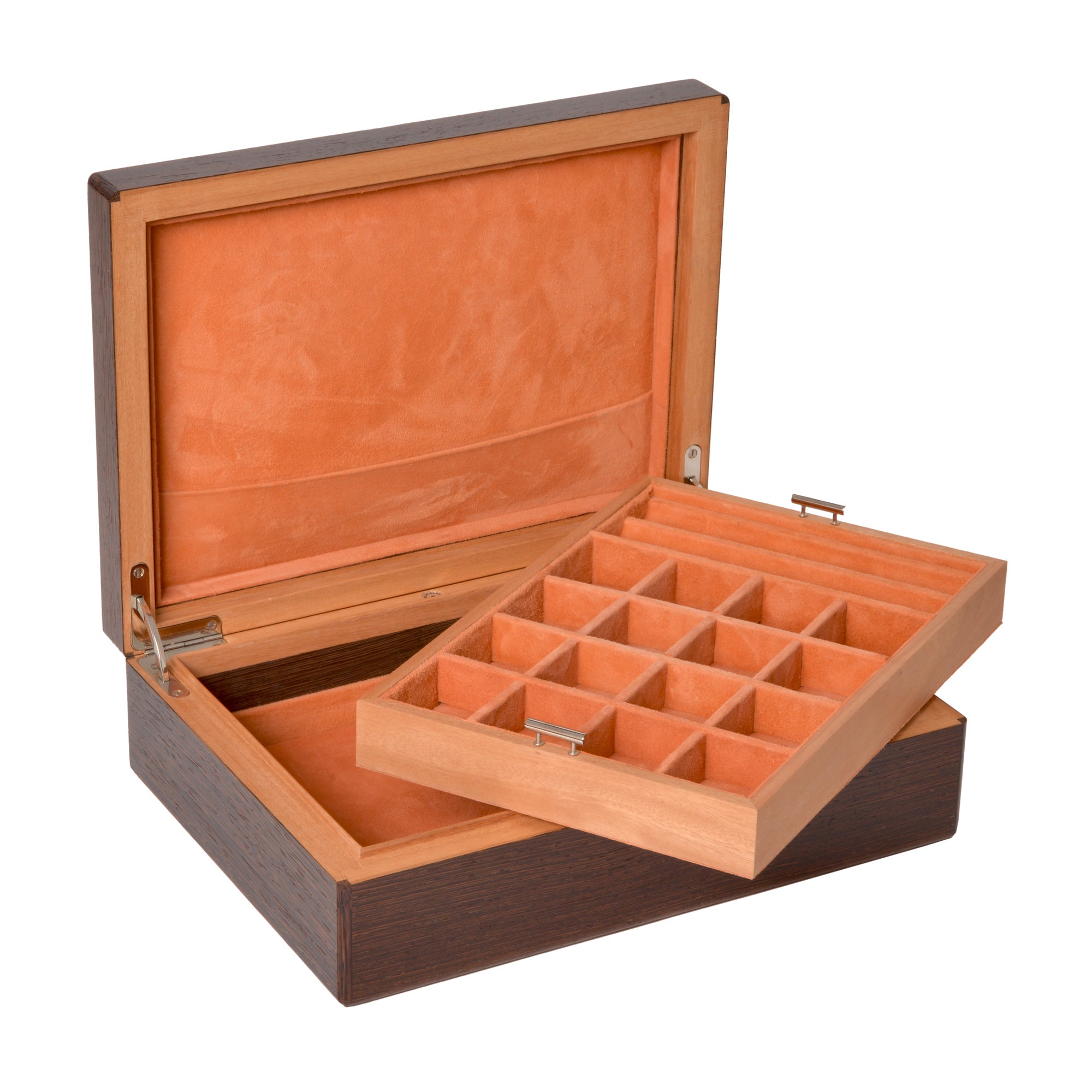 "Classique" - Coffret pour 16 paires de boutons de manchette et 2 stylos