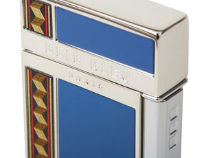 "Diamond Jetflame & marqueterie Alba" - Briquet de poche - Elie Bleu