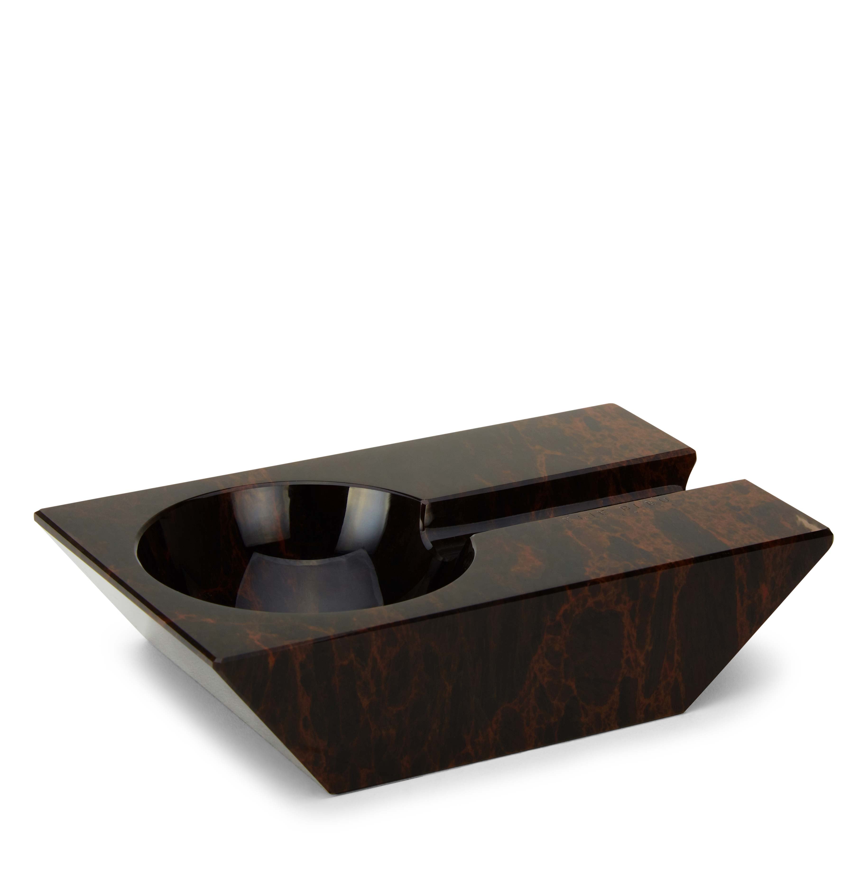 Outlet Natural obsidian cigar ashtray | handmade natural stone smoking ashtray |