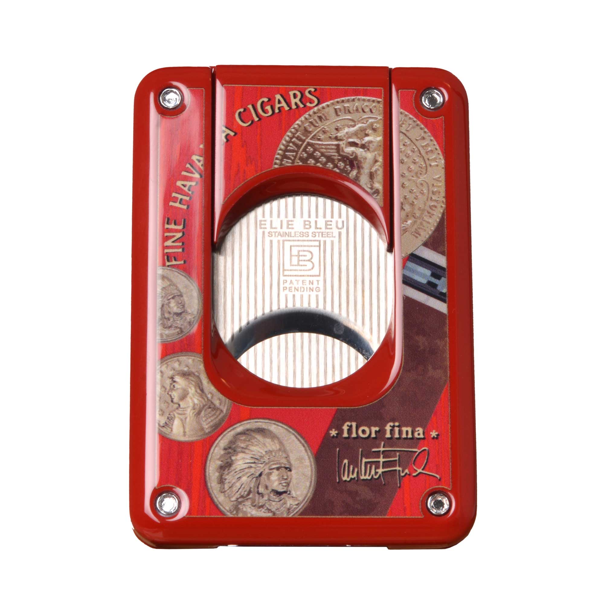 Coupe-Cigare Médaille - Double Lame - laqué
