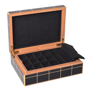 "Quadrillé" - Coffret à bijoux