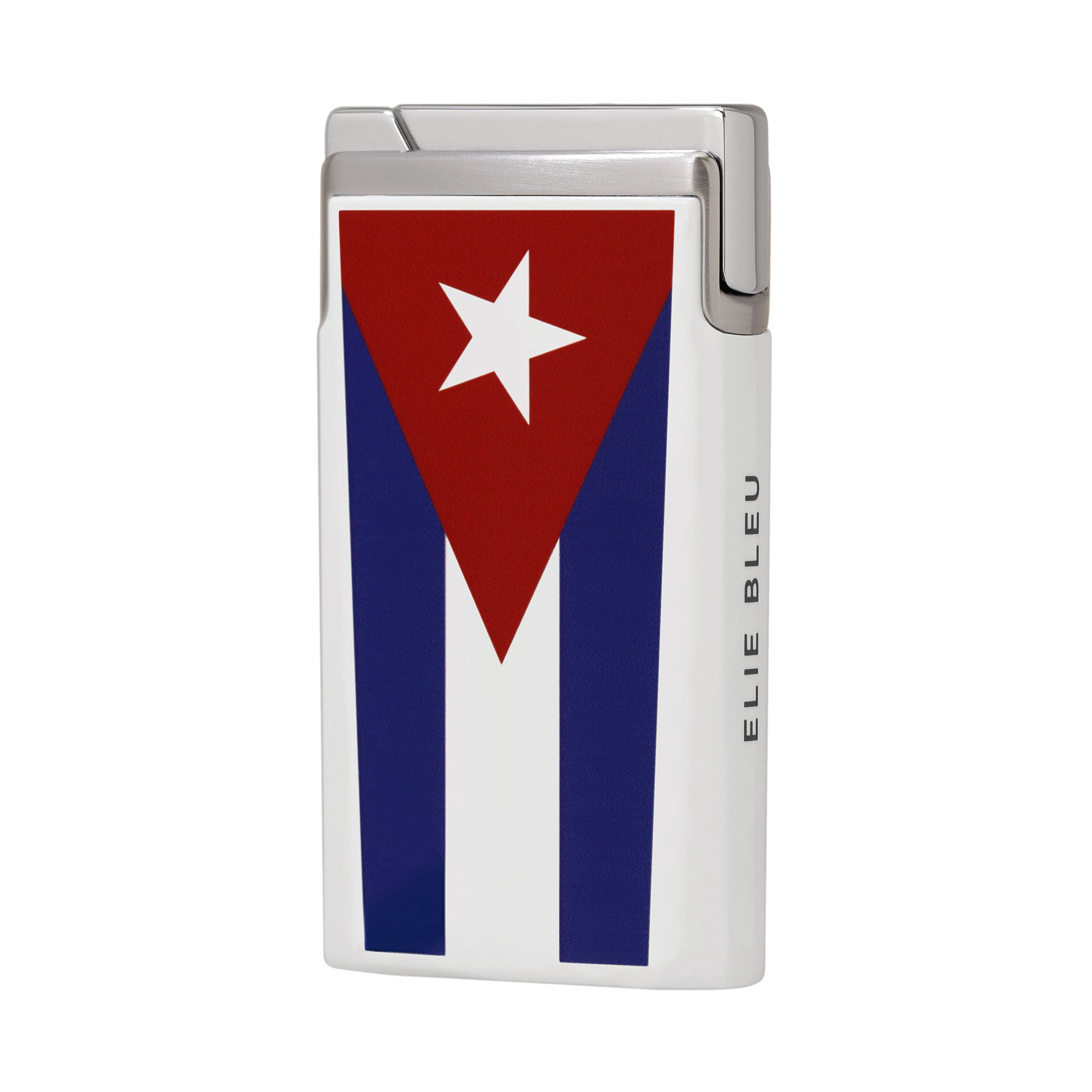 "J15" - Briquet de poche en laque drapeau cubain