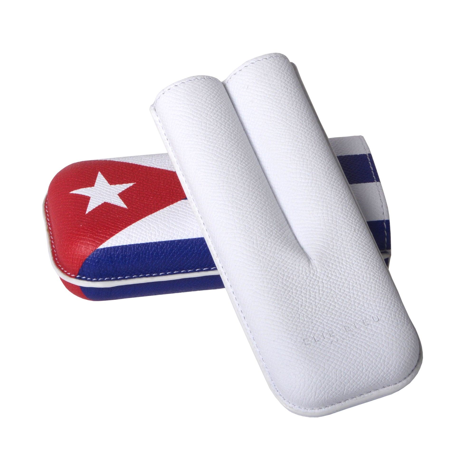Cuban Flag Cigar Case - 2 Cigars caliber 27
